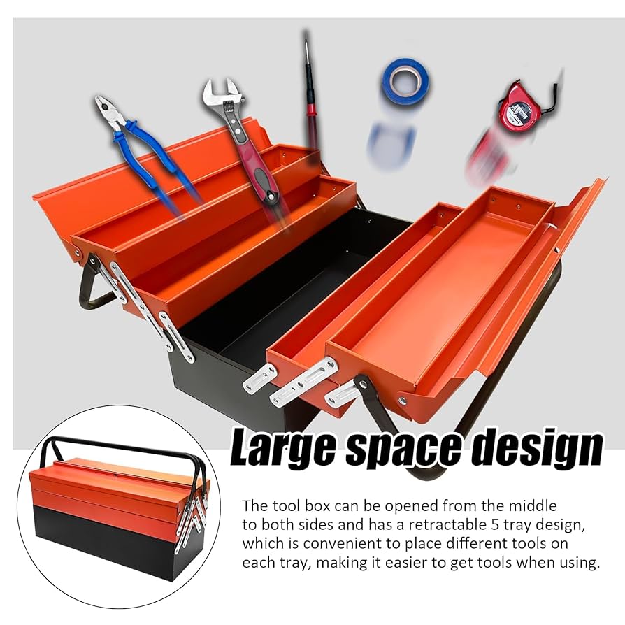 YATOINTO Metal Cantilever Tool Box, 18